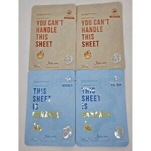Jeju:en Sheet Mask Lot 4 You Can't Handle This Sheet & This Sheet Is Bananas New